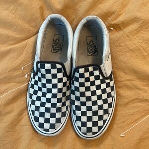Vans checkerboard slip on
